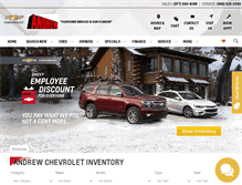 Tablet Screenshot of andrewchevrolet.com